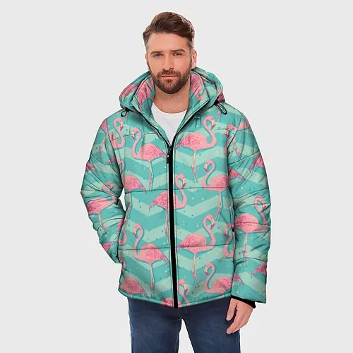 Куртки с капюшоном с фламинго