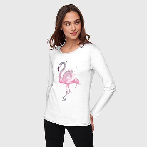 Женские футболки с рукавом с фламинго