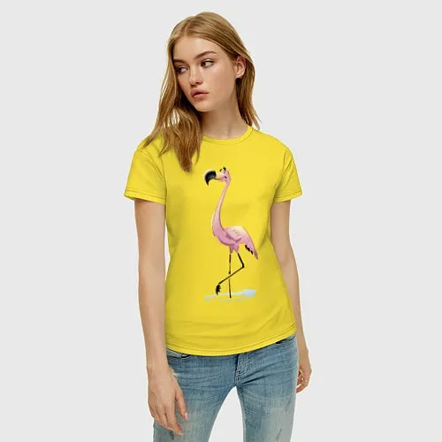Женские футболки с фламинго