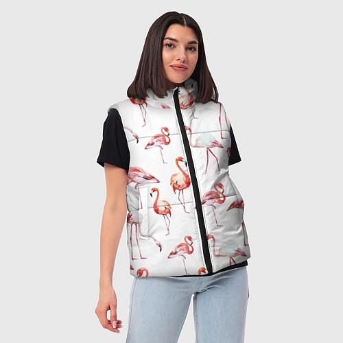 Женские жилетки с фламинго