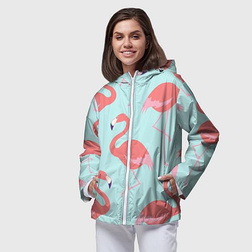 Женские ветровки с фламинго