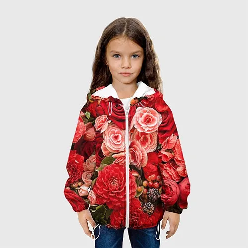 Детские демисезонные куртки с цветами