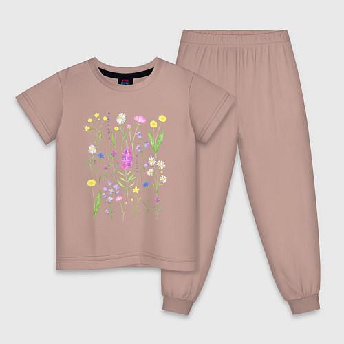 Детские пижамы с цветами