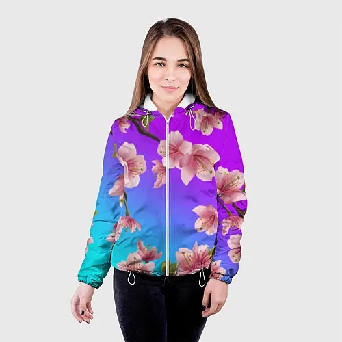 Демисезонные куртки с цветами