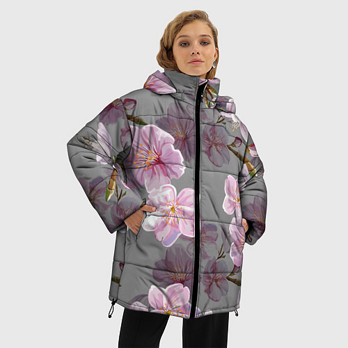 Женские куртки с капюшоном с цветами
