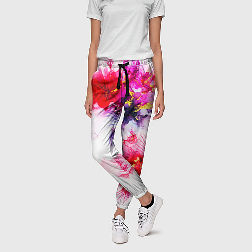 Женские брюки с цветами