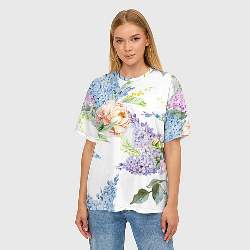 Женские 3D-футболки с цветами