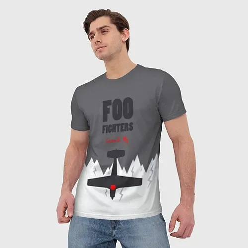 Мужские 3D-футболки Foo Fighters