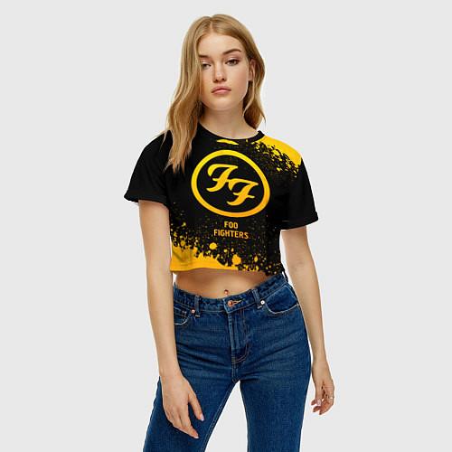 Женские укороченные футболки Foo Fighters