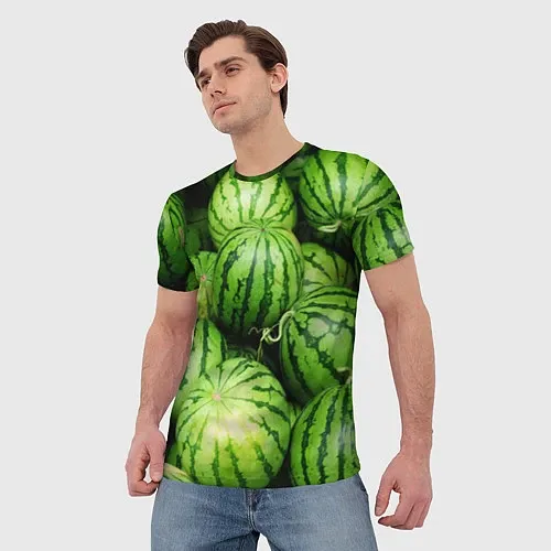 Мужские 3D-футболки с едой