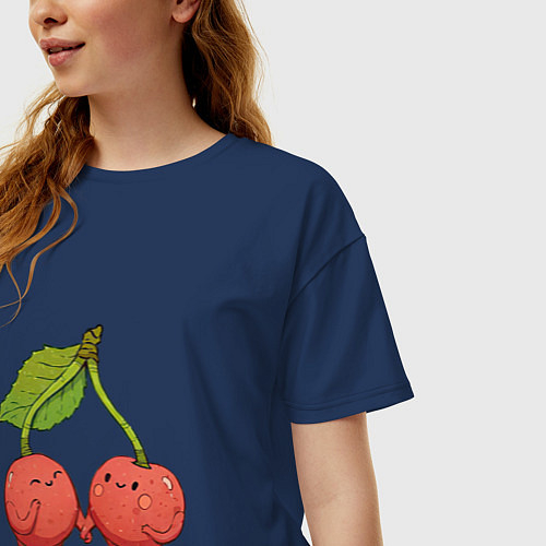 Женские футболки оверсайз с едой