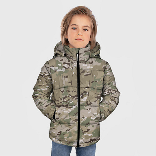 Военные детские куртки с капюшоном