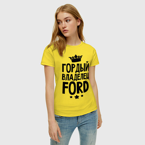 Женские хлопковые футболки Форд