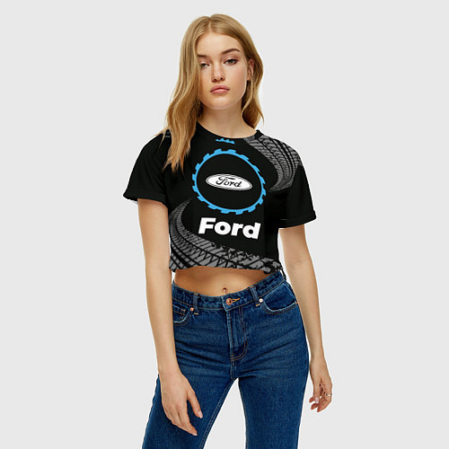 Женские укороченные футболки Форд