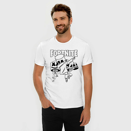Мужские приталенные футболки Fortnite