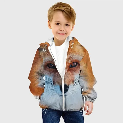 Детские куртки с капюшоном с лисами