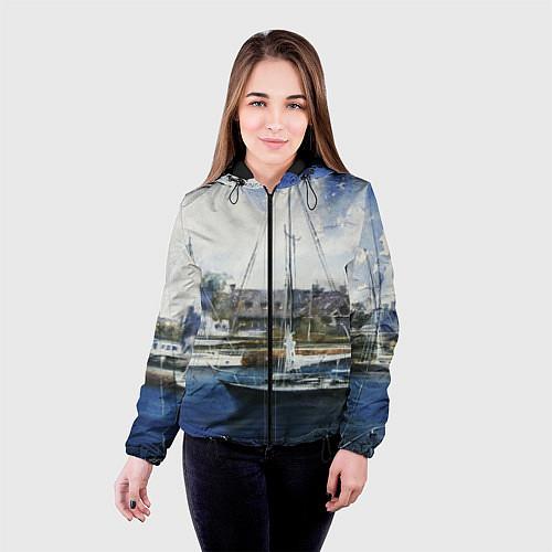 Французские женские куртки с капюшоном