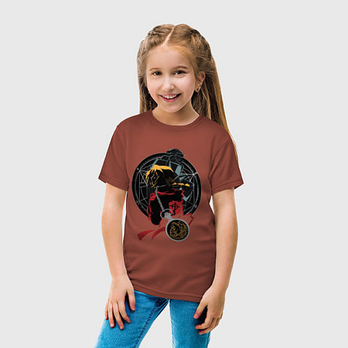 Детские хлопковые футболки Стальной Алхимик