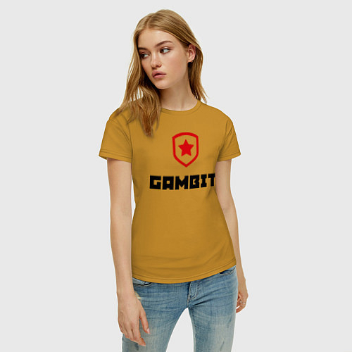 Женские хлопковые футболки Gambit