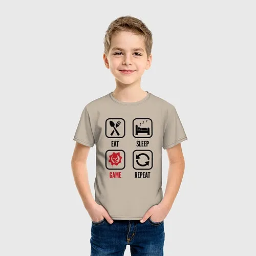 Детские хлопковые футболки Gears of War