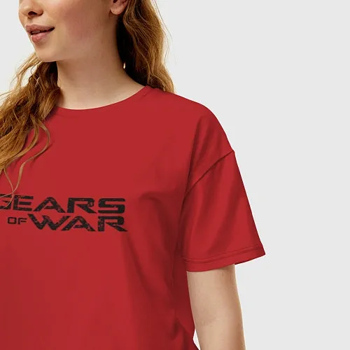Женские футболки оверсайз Gears of War
