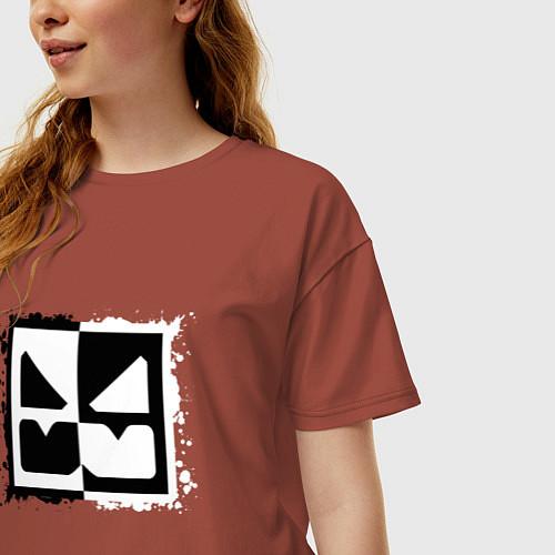 Женские футболки оверсайз Geometry Dash