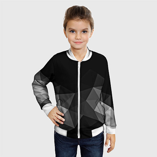 Детские куртки-бомберы с геометрией
