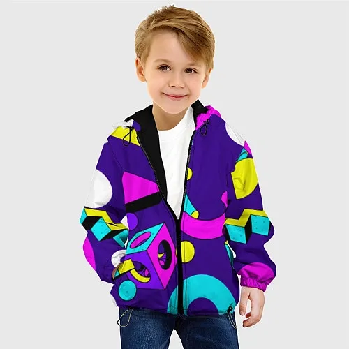 Детские демисезонные куртки с геометрией