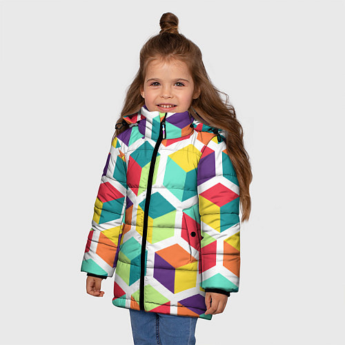 Детские зимние куртки с геометрией