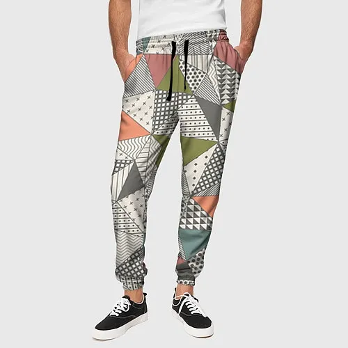 Мужские брюки с геометрией