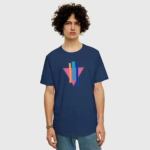 Мужские хлопковые футболки с геометрией