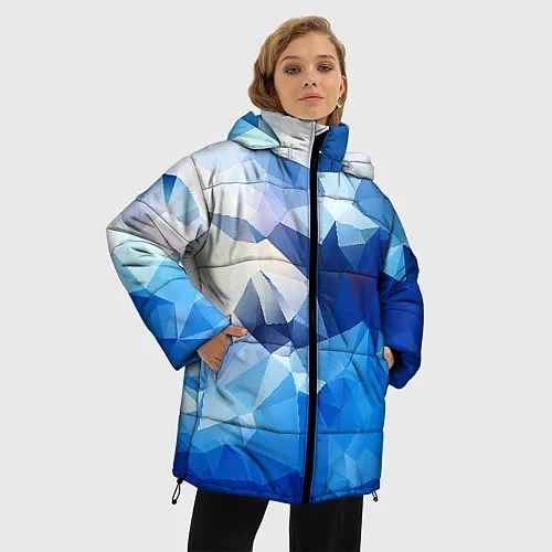 Женские куртки с капюшоном с геометрией