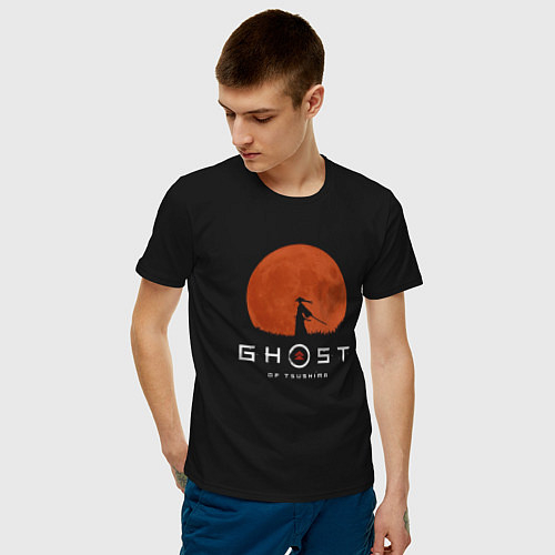 Мужские хлопковые футболки Ghost of Tsushima
