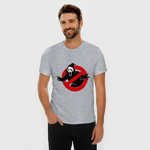 Мужские приталенные футболки Охотники за привидениями