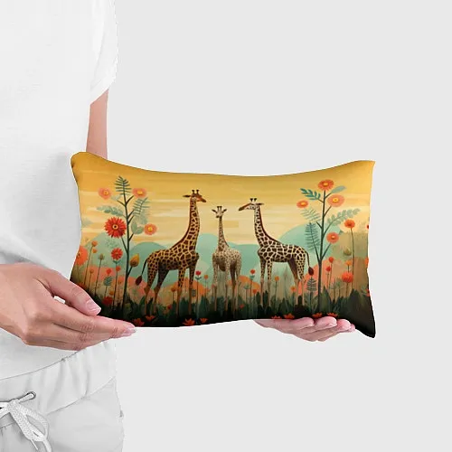 Декоративные подушки с жирафами