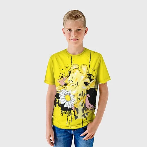 Детские 3D-футболки с жирафами