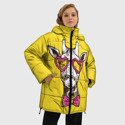 Женские зимние куртки с жирафами