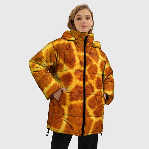 Женские куртки с капюшоном с жирафами
