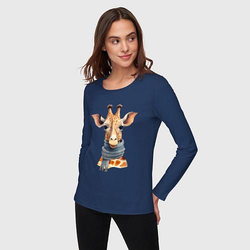 Женские футболки с рукавом с жирафами