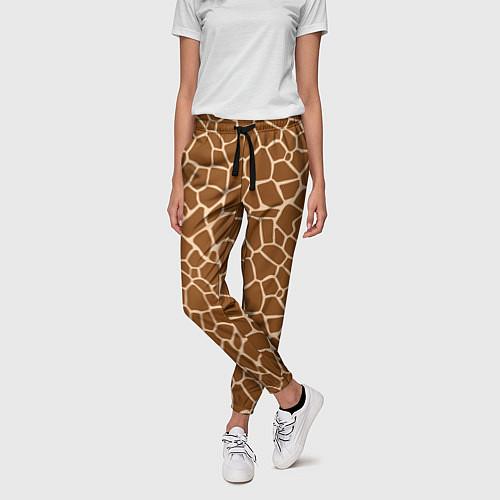 Женские брюки с жирафами