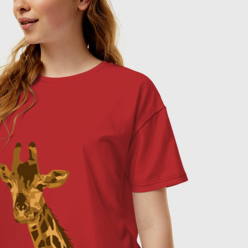 Женские футболки оверсайз с жирафами