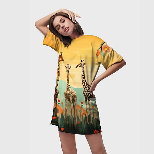 Женские футболки с жирафами