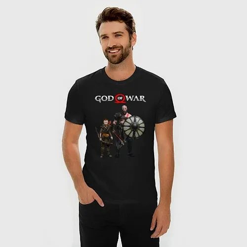 Мужские приталенные футболки God of War