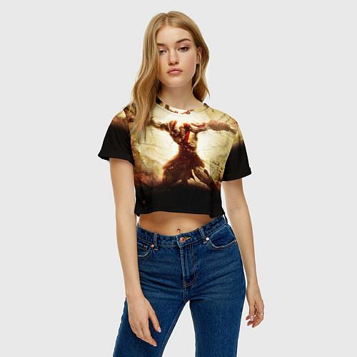Женские укороченные футболки God of War