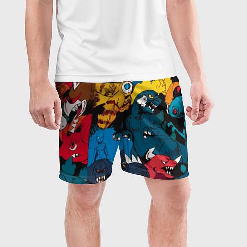 Мужские шорты Годзилла