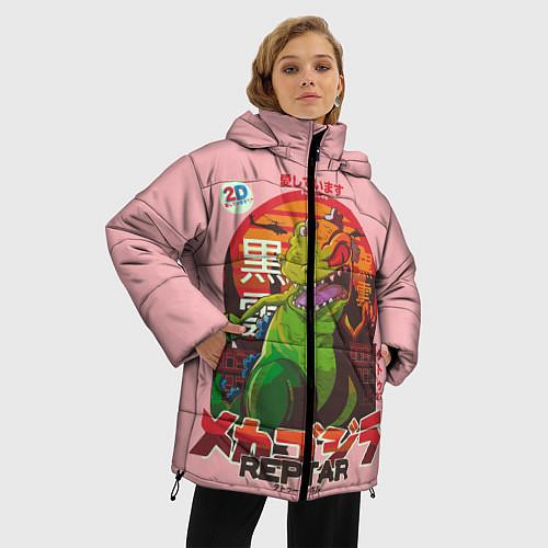 Женские куртки с капюшоном Годзилла