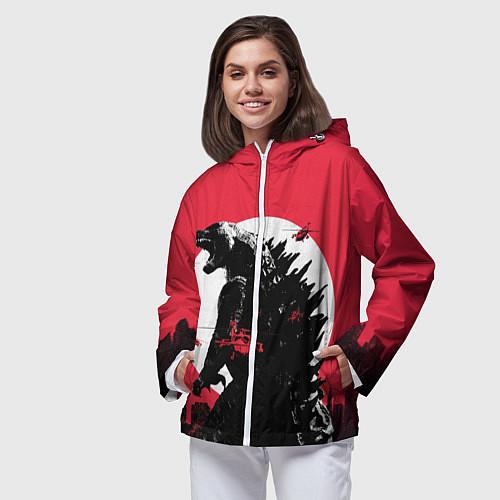 Женские ветровки Годзилла