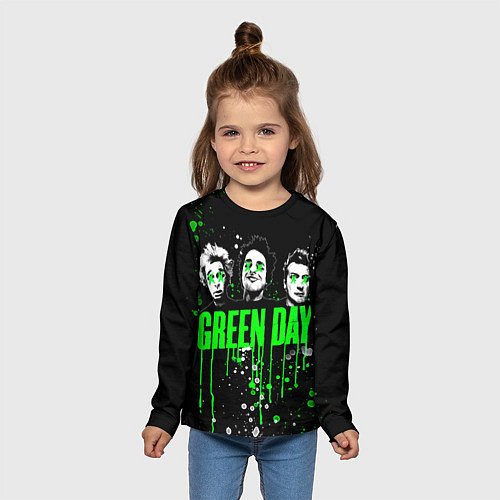Детские Лонгсливы полноцветные Green Day