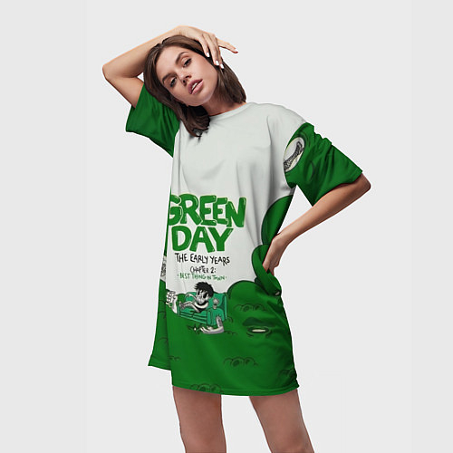 Женские длинные футболки Green Day