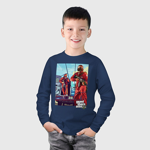 Детские футболки с рукавом GTA 5